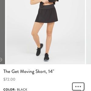 Spanx Black Get Moving Skort